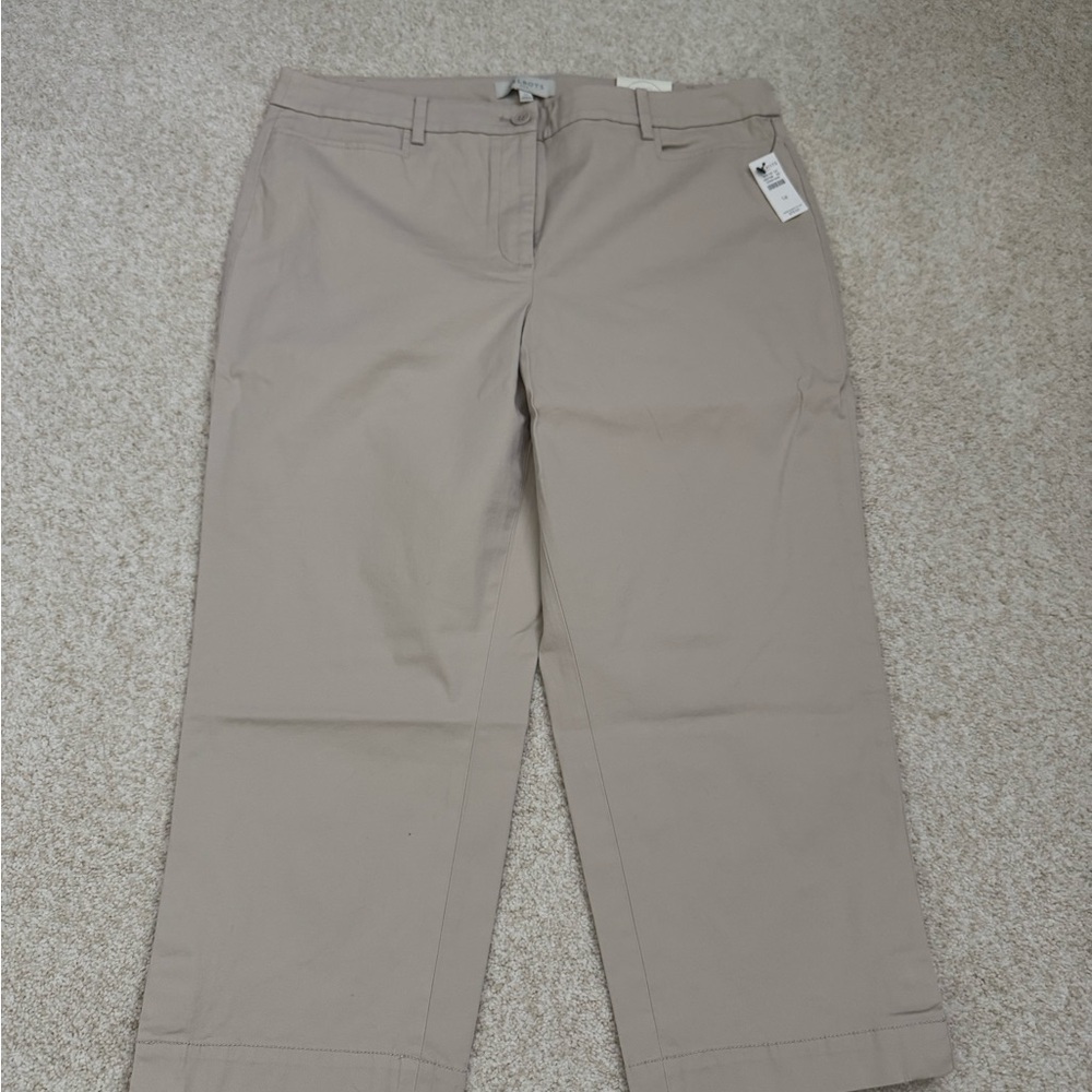Talbots Beige Straight Leg Pants